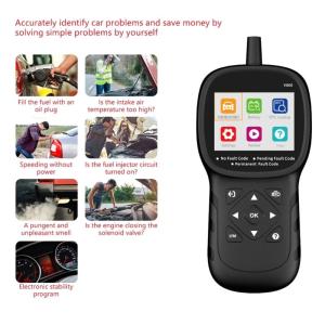 Car Code Readers with Graphical Live Data Streaming Multilingual OBDII Scanner Tool for gasolines Vehicles Since 1996