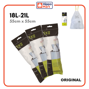 EKO Trash Bags | Drawstring Trash Bags | Waste Bags | Garbage Bags | Double Drawcord | Thickened Material | Tear Resistant | Various Sizes