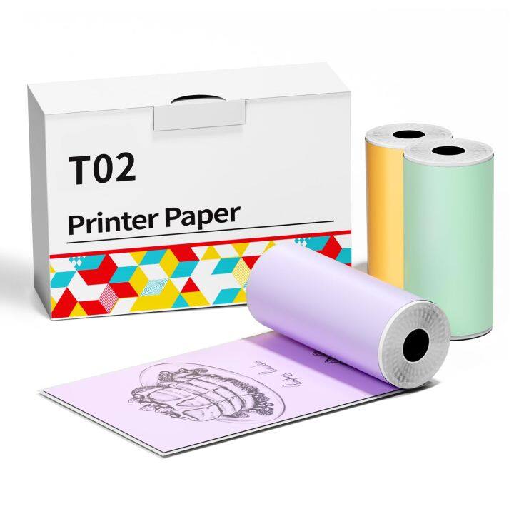 ASprink Self-Adhesive Thermal Sticker Paper,Mint Green/Lavender