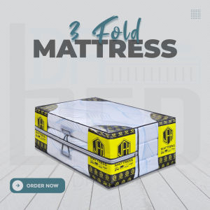 (READY STOCK!) 4" Inch Single Size 3 Fold Foam Mattress