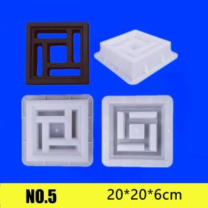 SLIGHTDELVE Plastic Hollow Brick Mold 20206cm Square Window Flower Fence Making Mold Garden Building Furnish Anti-Slip Cement Antique Brick Mold Cement Antique Window