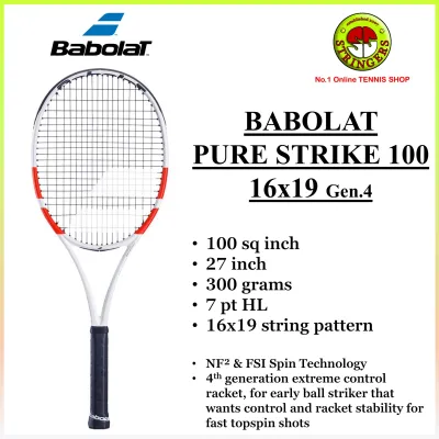 Babolat Pure Strike 100 [16x19] Gen.4 Tennis Racket