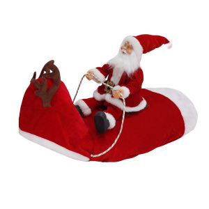 HATELI Christmas Pet Clothes Dog Costume Santa Claus Pet Cosplay Costumes Party Dressing up Dog Outfit for Small Medium Large Dogs