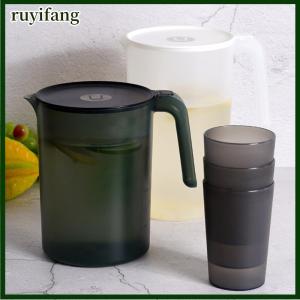 ruyifang Pitcher Plastic Cold Water Bottle And Cups Set Home Large Capacity Water Jug