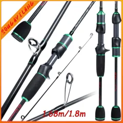  Spinning Rod-Lightweight Carbon Spinning Fishing Rod Freshwater,Casting  Fishing Rod with Comfort EVA Grip Rod Handle Smooth Guides-MH,Casting,1.8m  : Sports & Outdoors