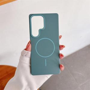 Case for Samsung Galaxy S22 Ultra S21 Ultra Note20 Ultra Skin Feel Solid Color Thin and Light Phone Case Magsafe Magnetic Hard Back Cover Large Hole Camera Simple and Stylish Anti-drop Protective Case