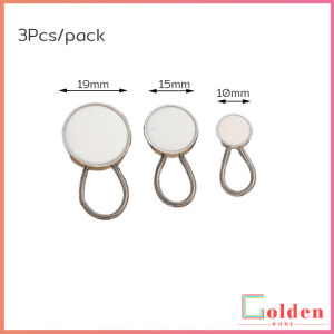 Golden กระดุมขยายเอวกางเกงยีนส์ เซต 3 ชิ้น 3 ขนาด กระดุมขยายกระโปรง jeans buttons
