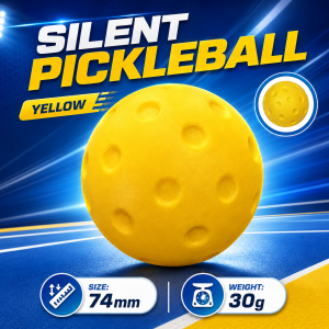 Pickleball Training - Noiseless Pickleball Balls | Soft PU Foam Pickleball Sports Accessories High-Tumble Foam Ball