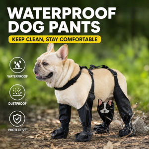 Dog Waterproof Dust-Proof Pants Outdoor Running Anti-slip Adjustable Stormcoat Paw Protectors