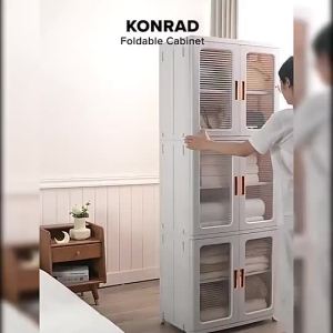 JIJI.SG Konrad Foldable Cabinet Plastic Storage Drawers Kitchen Organizer Rack