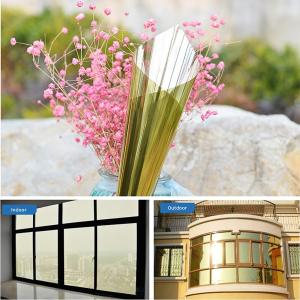 Window Film One Way Mirror Film Daytime Privacy Static Non-Adhesive Decorative Heat Control Anti UV Window Tint for Home and Office