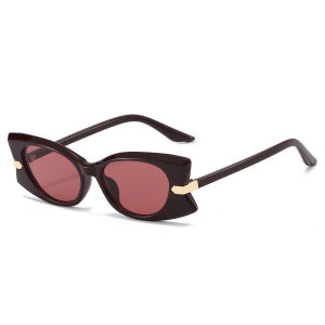 JN IMPRESSION Cross-border new butterfly frame sunglasses personalized metal style small rectangular quick decorative sunglasses for women