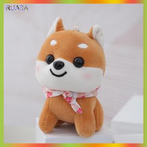 RUASA Cartoon Cute Shiba Inu Plush Doll Toy Pendant Key Chain Backpack Hangings Decoration