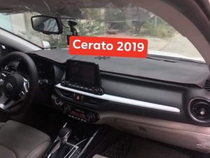 Thảm taplo da vân carbon cao cấp KIA Cerato 2019-2021