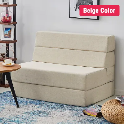COZY Folding Sofa Bed with Zipper Full Cover Single/Double Sofabed 10-Year Warranty