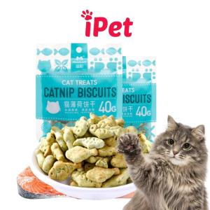 Bánh Thưởng Catnip Cho Mèo Cat Treats Biscuit Thức Ăn Snack Huấn Luyện Mèo - iPet Shop