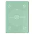 Non Stick Silicone Kneading Mat Heavy Duty Pastry Board with Measurement Marks Heat Resistant for Baking Cooking. 
