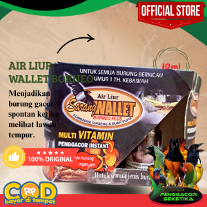 Air Liur Walet Borneo 10ml Suplemen Vitamin penggacor Burung Kicau