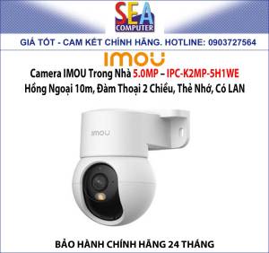 Camera IMOU Trong Nhà 5.0MP – IPC-K2MP-5H1WE - Hồng Ngoại 10m Đàm Thoại 2 Chiều Thẻ Nhớ Có LAN