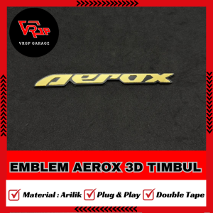 VRGP EMBLEM AEROX UNIVERSAL 1 PCS/ EMBLEM YAMAHA AEROX UNIVERSAL BUKAN STIKER