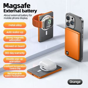 [CCC Certification] 20000mAh Magnetic Power Bank with Stand Wireless Fast Charging Portable Battery Magnetic Power Bank 1Year Warranty