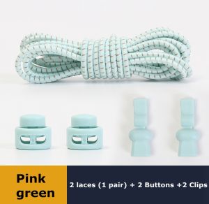 1 Đôi Dây Giày Không Buộc Dây Giày Đàn Hồi Thể Thao Khóa Lò Xo Đẩy Tròn Thích Hợp Cho Mọi Loại Giày Phụ Kiện Giày Lười