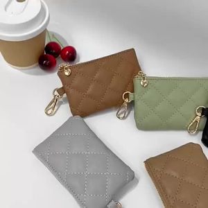 HANKE Mini Small Coin Purse Wallet Lambskin Soft Leather Womens Wallet