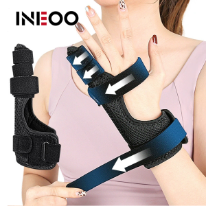 INEOO 1Pcs Adjustable Little Thumb & Wrist Support Brace with Aluminum Alloy PlateBreathable for Wrist&Thumb Injury Recoveryfits Both Hands