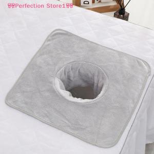 【Special price】🎀Perfection Store1🎀 โต๊ะนวดสปาเพื่อความงามแบบหนา35x35ซม. ผ้าเช็ดตัวพร้อมผ้าโพกศีรษะแบบมีรู