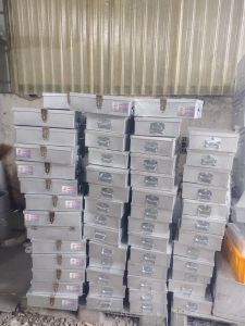 [Tặng kèm khoá] Hộp tôn đựng con dấu hộp đựng chìa khoá hộp đựng tiền đựng đồ cá nhân (kích thước 20 x 10 x 10 cm)
