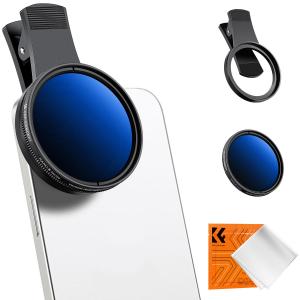 K&F Concept Clip-On ND-400 Filter(1-9 stops) For All Phone & 52mm Camera lens - Filter Kamera