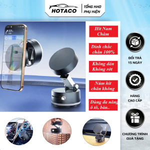 {SIÊU HÍT KHÔNG DÁN } Giá đỡ điện thoại nam châm hút chân không kéo dài thu ngắn xoay 360 độ