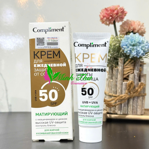 Kem Chống Nắng Compliment Daily Sun Protection Mattifying Cream SPF50+