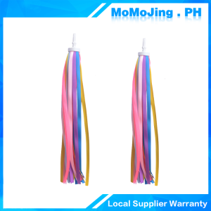 2pcs Children Kids Bike Decor Ribbon Scooter Bicycle Handlebar Colorful Tassel Streamers