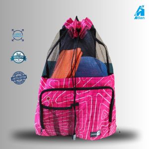 Atlan Sport Tas Renang Jaring Motif Pink color
