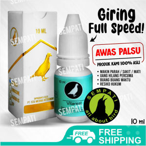 SEMPATI Vitarest Multivitamin Burung Merpati Obat Vitamin Suplement Burung Dara Penambah Produktifitas Kualitas Telur Daya Tahan Tubuh Anti Stres VITAR