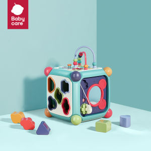 Bc Babycare Hexahedral Box Multi functional Baby Puzzle Polyhedron Causal Relationship Toy Baby Cube Matching