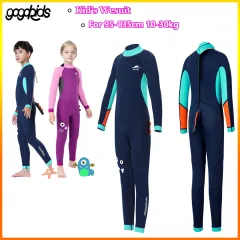 Gogokids Kids Wetsuit Boys Girls Long Sleeves Quick-Drying Bathing Suit  Children Swimwear One Piece Sunsuit Sun Protection UV 50+ for Water Sports