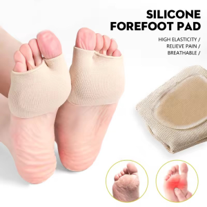 1 คู่ Metatarsal แขนแผ่นรองครึ่งนิ้วเท้า Bunion Sole Forefoot Gel Pads เบาะรองถุงเท้าครึ่ง
