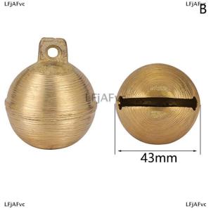 [COD] LFjAFvc Cow Sheep Horse Copper Bells Grazing Bells Livestock Animal Husbandry Brass Bell Cow Copper Bell Sound Loud