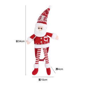 Christmas Curtain Tiebacks Snowman Curtain Buckle Non Woven Fabric Window Curtain Holder Decor