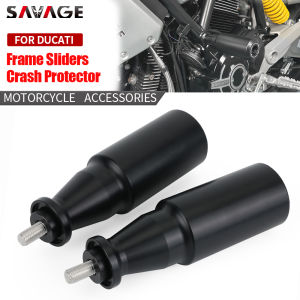 เฟรมป้องกันรถเลื่อนล้มป้องกันสำหรับ DUCATI SCRAMBLER 1100 800/803ไฮเปอร์โมตาร์ด796/939/1100มัลติสตราดา950สเตอร์สตรีทไฟท์เตอร์อุปกรณ์เสริมมอเตอร์ไซค์อุปกรณ์ปกป้องป้องกันล้ม