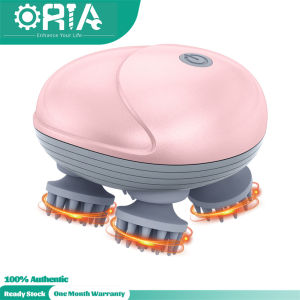 Oria Pet Massager Cầm Tay Cho Chó Và Mèo Có Thể Sạc Lại Điện dụng cụ mát xa Đầu Và Gậy gãi lưng Cho Giảm Căng thẳng Cơ Bắp Chặt Chẽ Và Độ Cứng Với Bốn Xoay Đầu Massage