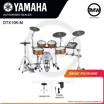 Yamaha DTX10K-M 9 Pieces Premium Mesh & Real Wood Electronic Drums DTX PRO X Series [LIMITED STOCK]