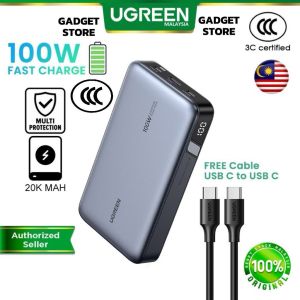 【3C Certified CCC】UGREEN 100W 20000mAh Nexode Powerbank 3 Port PD Fast Charging SFC2.0 iPhone PB720 3C ugreen powerbank