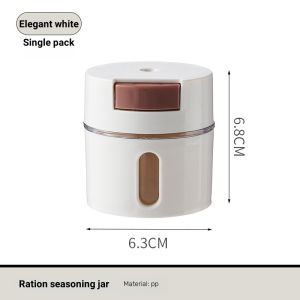 Quantitative seasoning tank wall mounted magnetic plate wall mounted magnetic plastic seasoning box