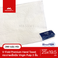 RiverPro กระดาษเช็ดมือสีขาว รุ่น V-Fold PREMIUM 2-Ply [แพ็ค 250แผ่น] กระดาษเช็ดมือริเวอร์โปร์. 