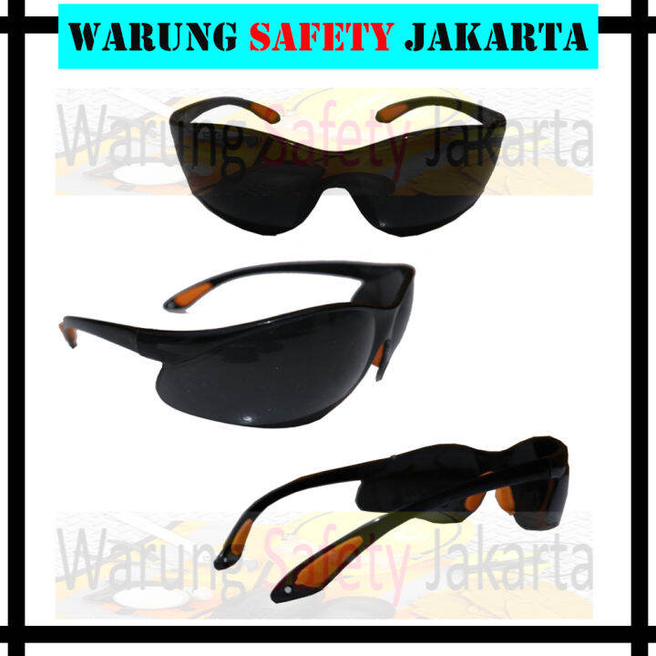 Kacamata Safety Fashion Hitam Smoke Vitatools Lazada Indonesia