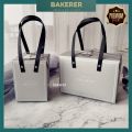 Premium Grey Gift boxPresent Packaging Biscuits cookie kotak hanntaran Cake Box 饼干雪花酥高级礼盒. 