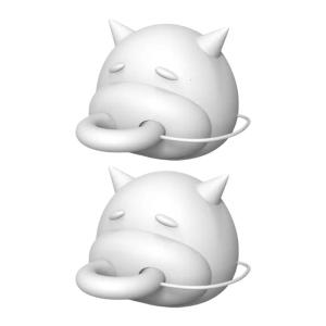 Silicone Cow Head Milk Box Stoppers Funny Pouring Milk Carton Diverter Caps Fun and Practical Milk Pourer Lids